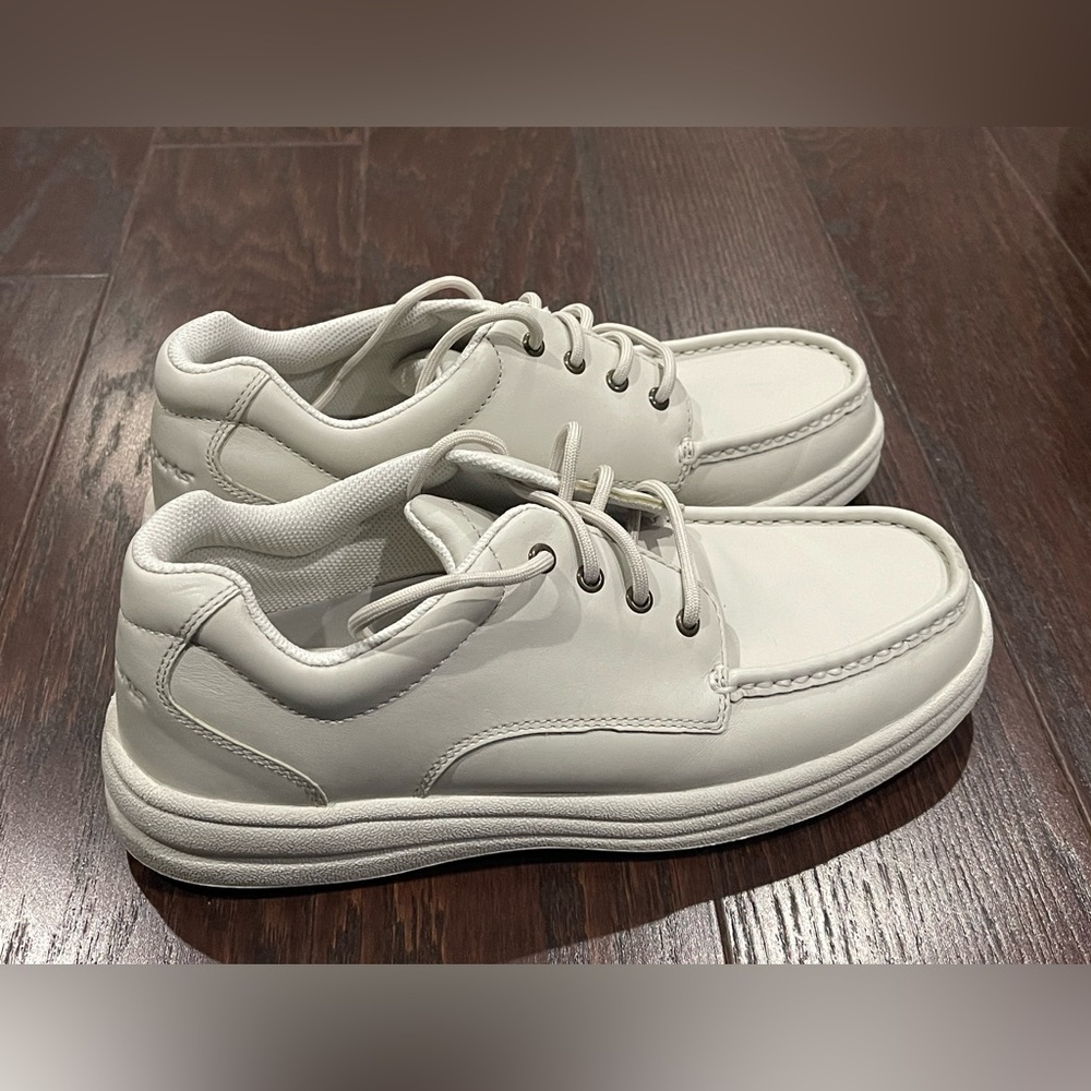 Rockport Walking Sneakers Men Size  10 Off White Leather apm6222ym